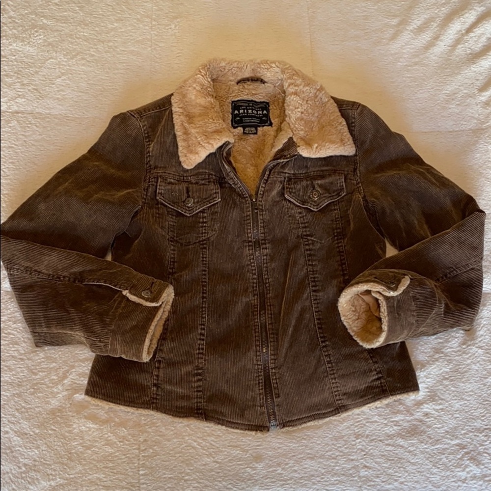 Arizona Jean Co. Zip-Up Corduroy Jacket Sz. M